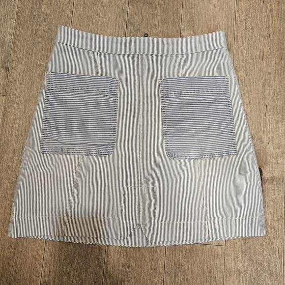 Pilcro Dresses & Skirts - Pilcro Blue and White Striped Mini Skirt